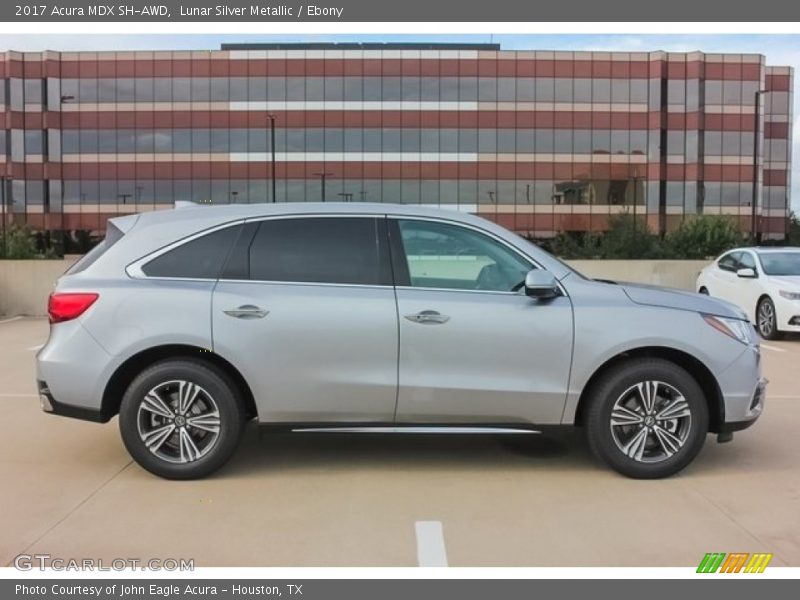 Lunar Silver Metallic / Ebony 2017 Acura MDX SH-AWD