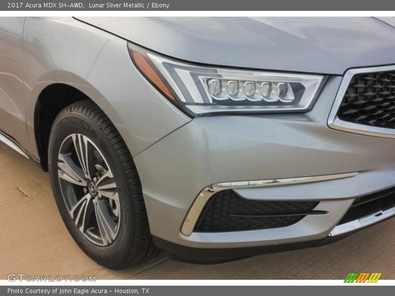 Lunar Silver Metallic / Ebony 2017 Acura MDX SH-AWD