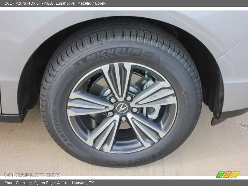 Lunar Silver Metallic / Ebony 2017 Acura MDX SH-AWD