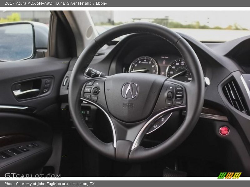 Lunar Silver Metallic / Ebony 2017 Acura MDX SH-AWD