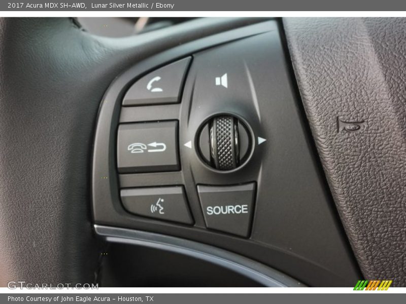 Lunar Silver Metallic / Ebony 2017 Acura MDX SH-AWD