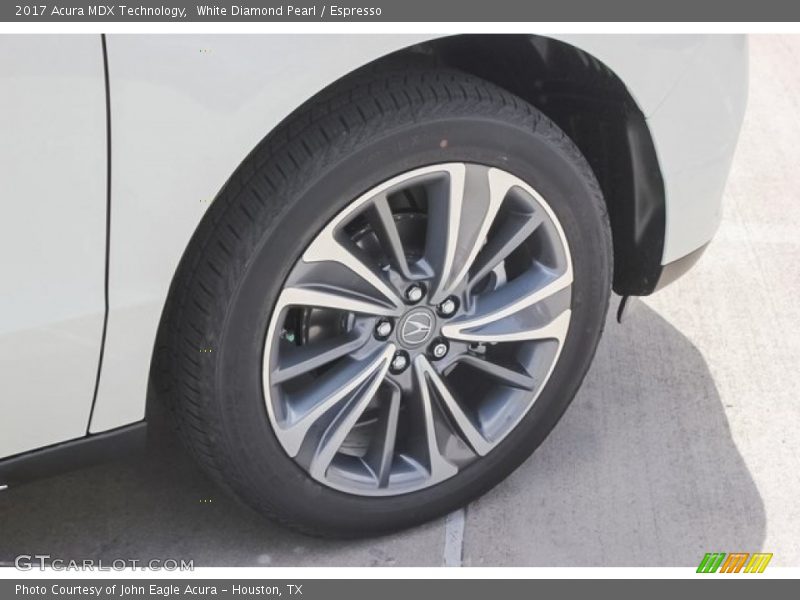 White Diamond Pearl / Espresso 2017 Acura MDX Technology