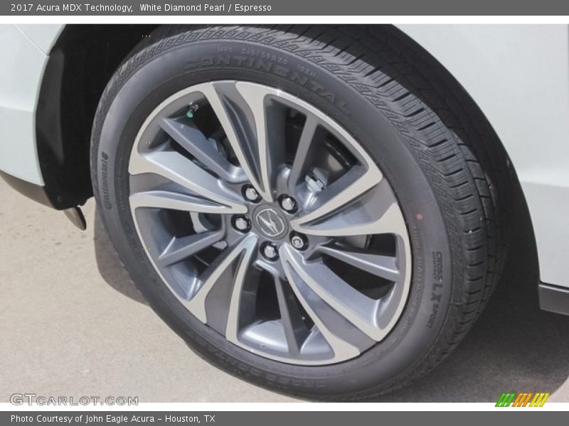 White Diamond Pearl / Espresso 2017 Acura MDX Technology