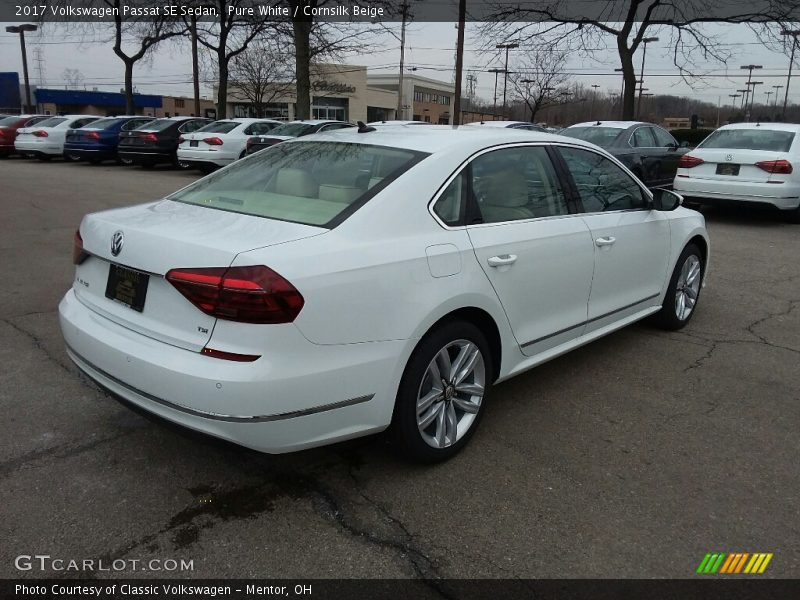 Pure White / Cornsilk Beige 2017 Volkswagen Passat SE Sedan