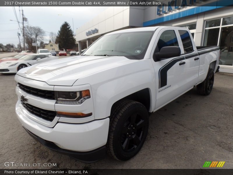 Summit White / Dark Ash/Jet Black 2017 Chevrolet Silverado 1500 Custom Double Cab 4x4