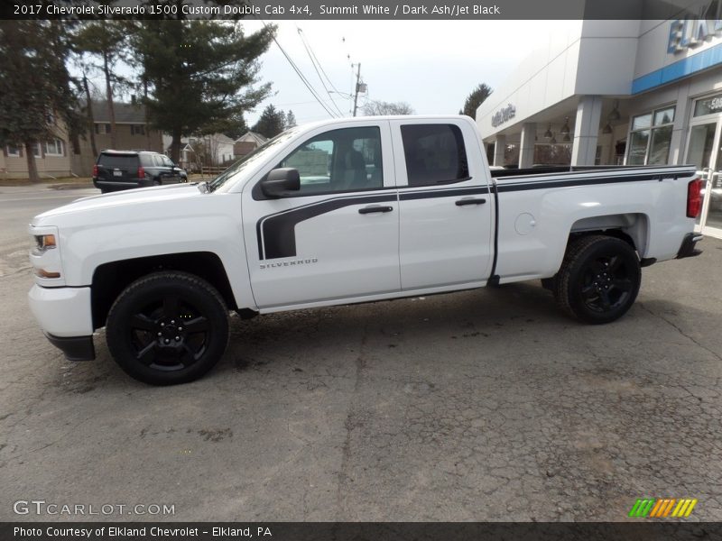 Summit White / Dark Ash/Jet Black 2017 Chevrolet Silverado 1500 Custom Double Cab 4x4