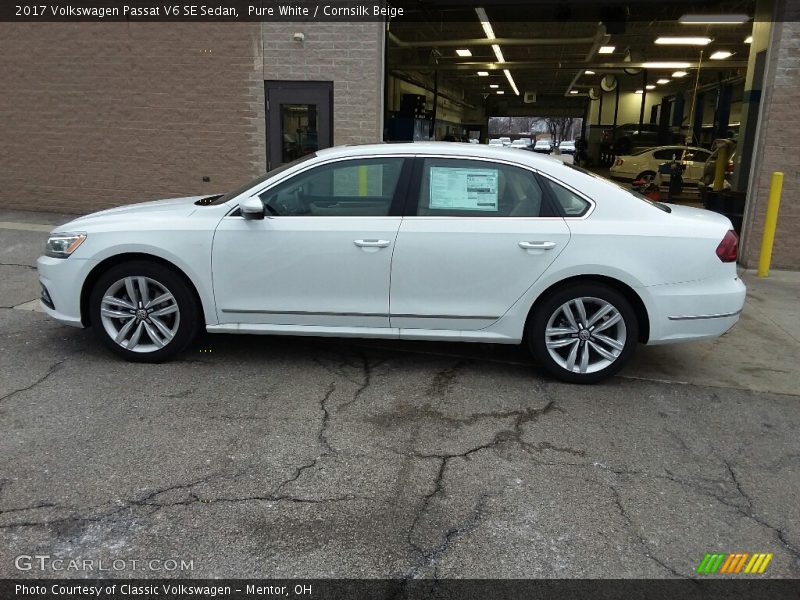  2017 Passat V6 SE Sedan Pure White