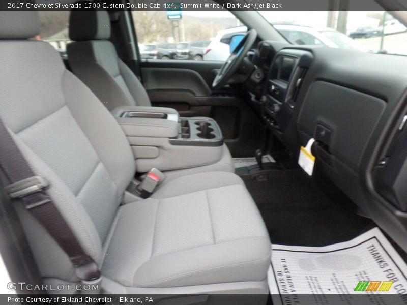Summit White / Dark Ash/Jet Black 2017 Chevrolet Silverado 1500 Custom Double Cab 4x4