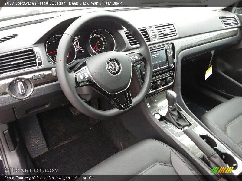  2017 Passat SE Sedan Titan Black Interior