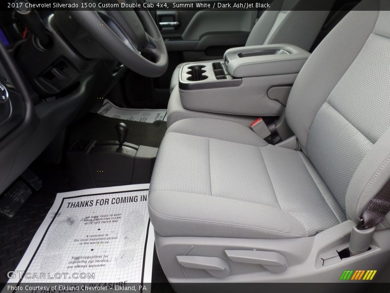 Summit White / Dark Ash/Jet Black 2017 Chevrolet Silverado 1500 Custom Double Cab 4x4