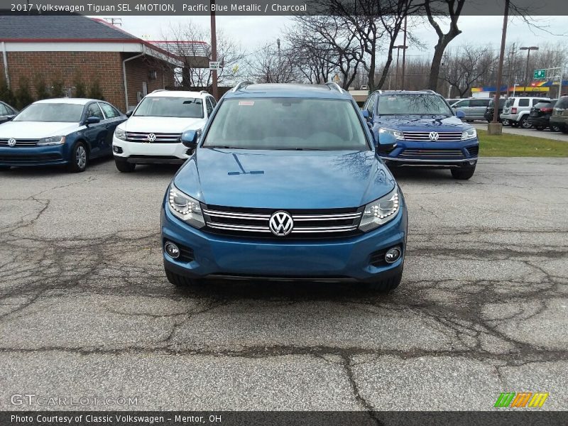 Pacific Blue Metallic / Charcoal 2017 Volkswagen Tiguan SEL 4MOTION