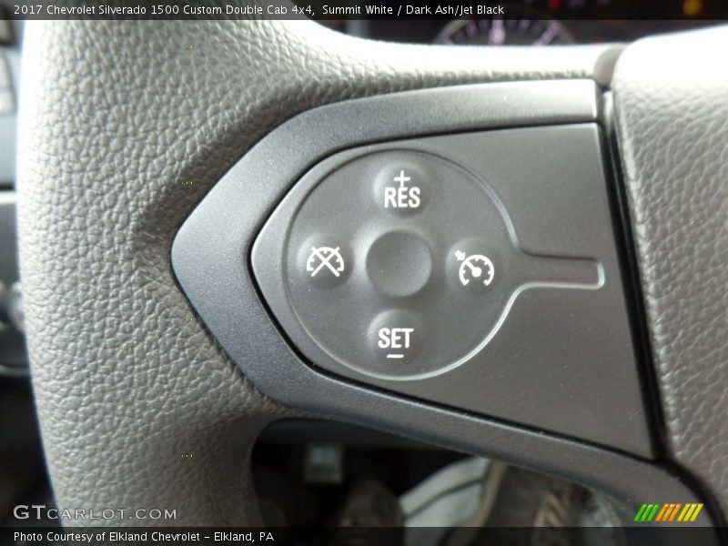 Summit White / Dark Ash/Jet Black 2017 Chevrolet Silverado 1500 Custom Double Cab 4x4