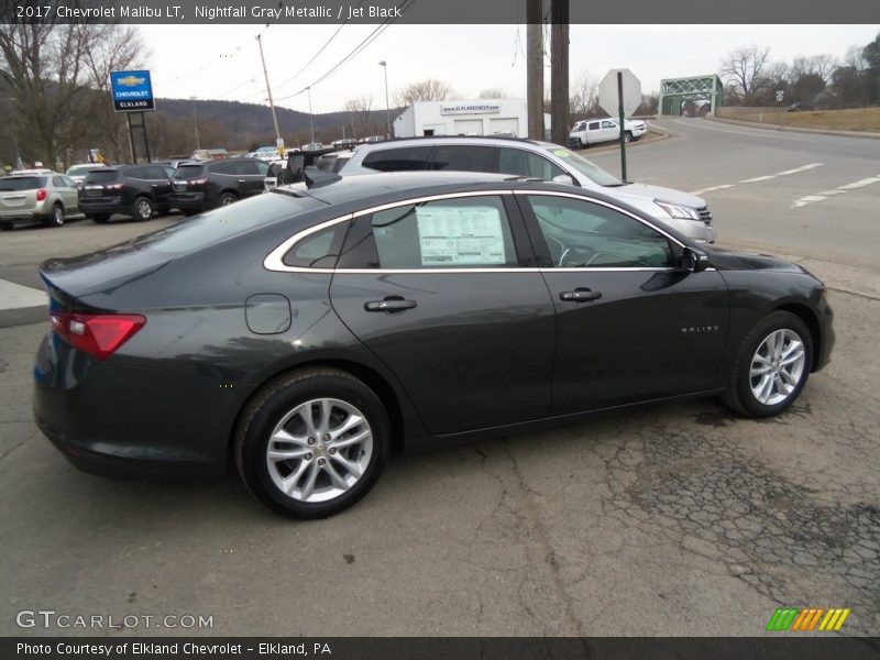 Nightfall Gray Metallic / Jet Black 2017 Chevrolet Malibu LT