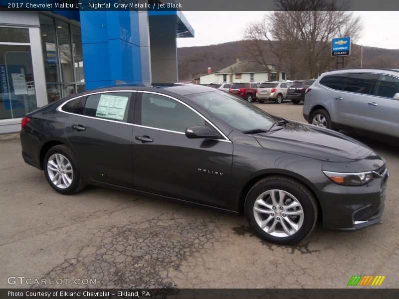 Nightfall Gray Metallic / Jet Black 2017 Chevrolet Malibu LT