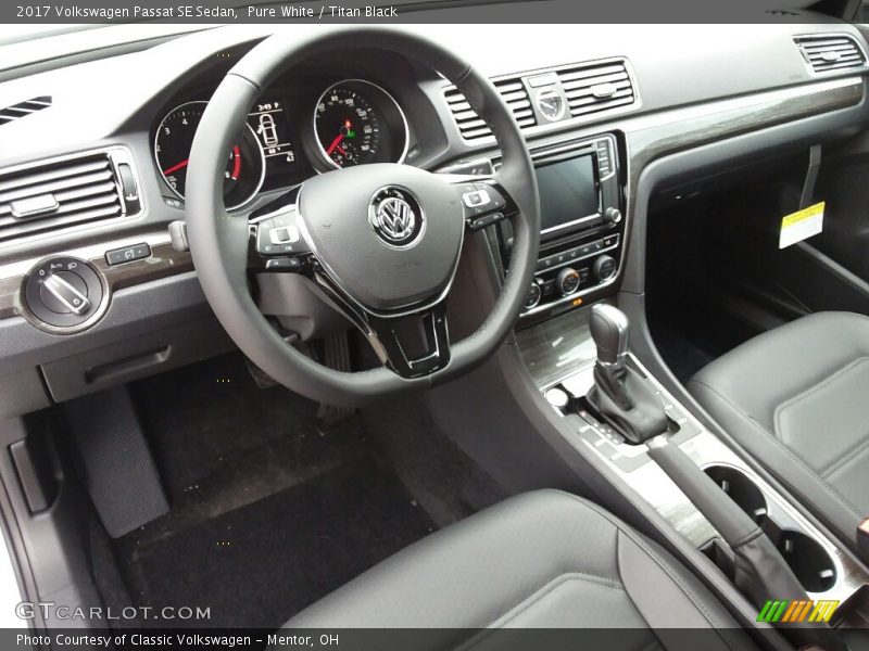  2017 Passat SE Sedan Titan Black Interior