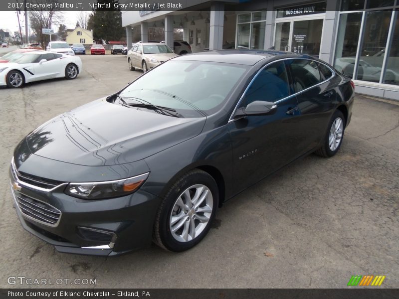 Nightfall Gray Metallic / Jet Black 2017 Chevrolet Malibu LT