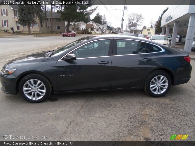 Nightfall Gray Metallic / Jet Black 2017 Chevrolet Malibu LT