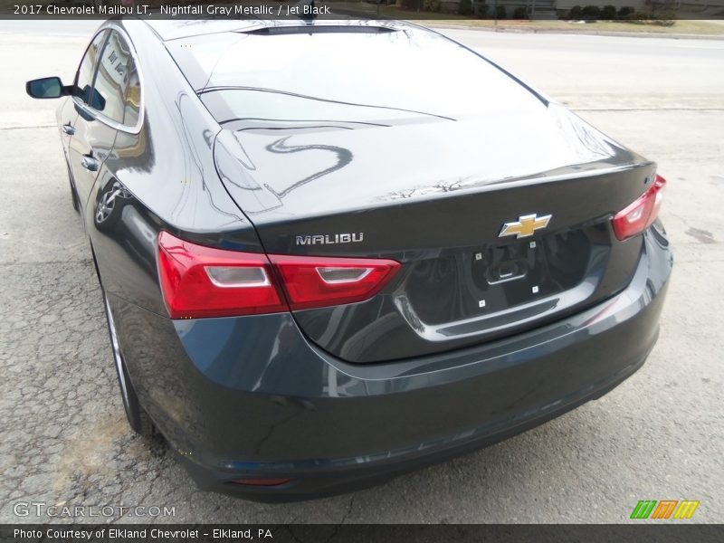Nightfall Gray Metallic / Jet Black 2017 Chevrolet Malibu LT