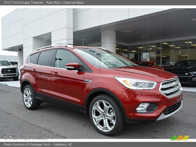 Ruby Red / Charcoal Black 2017 Ford Escape Titanium