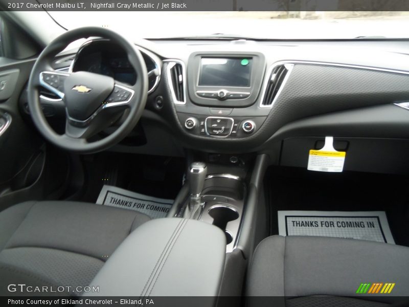 Nightfall Gray Metallic / Jet Black 2017 Chevrolet Malibu LT