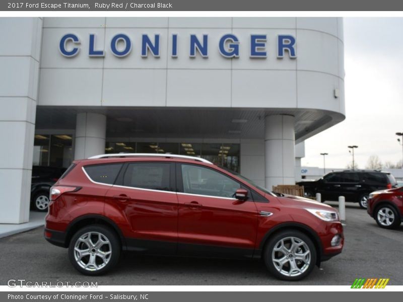 Ruby Red / Charcoal Black 2017 Ford Escape Titanium