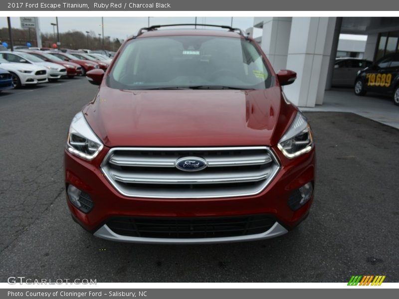 Ruby Red / Charcoal Black 2017 Ford Escape Titanium