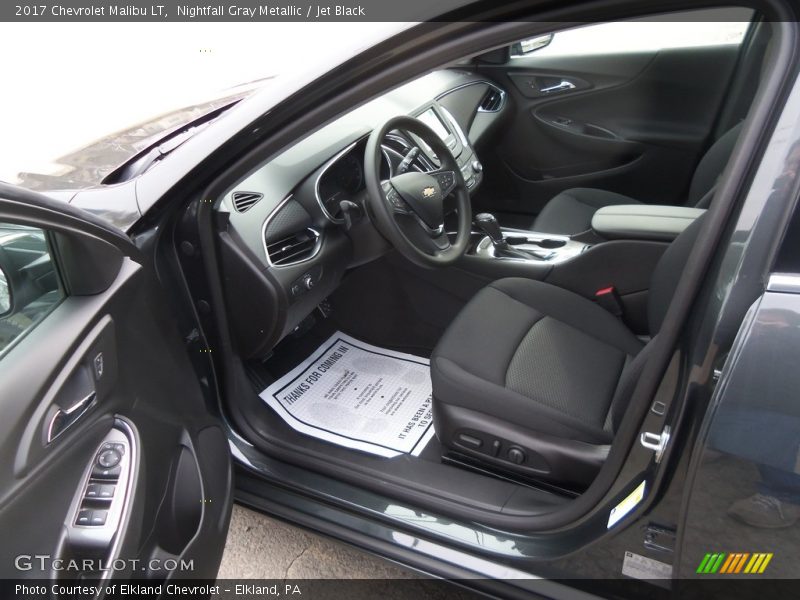 Nightfall Gray Metallic / Jet Black 2017 Chevrolet Malibu LT