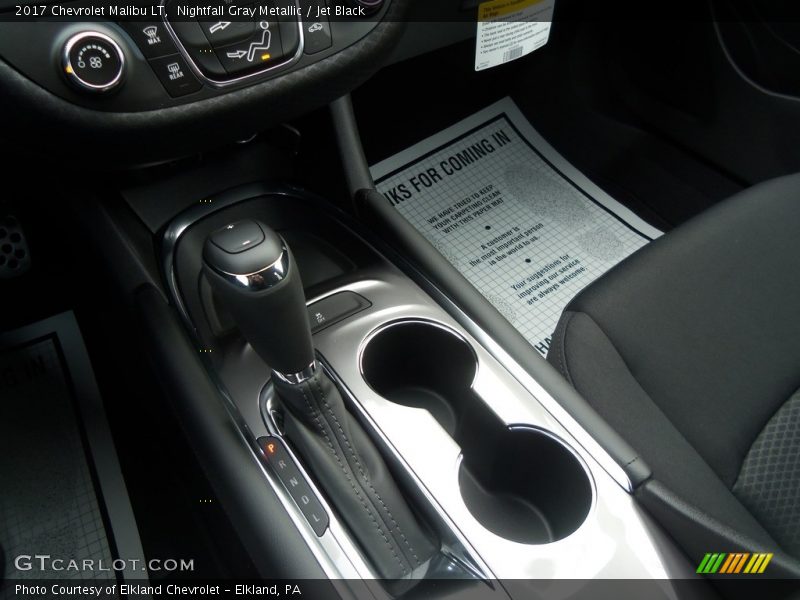 Nightfall Gray Metallic / Jet Black 2017 Chevrolet Malibu LT