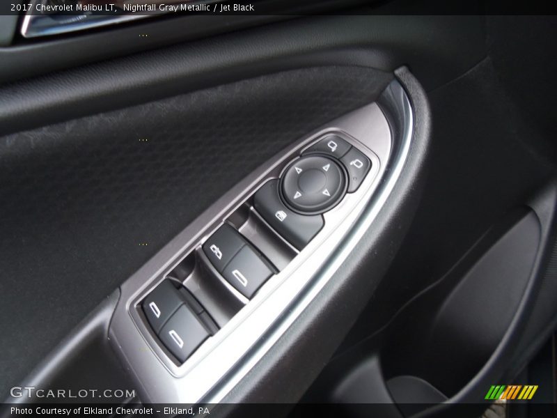 Nightfall Gray Metallic / Jet Black 2017 Chevrolet Malibu LT