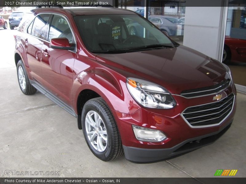 Siren Red Tintcoat / Jet Black 2017 Chevrolet Equinox LT
