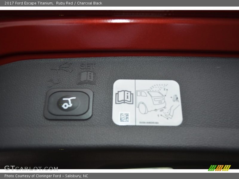 Ruby Red / Charcoal Black 2017 Ford Escape Titanium