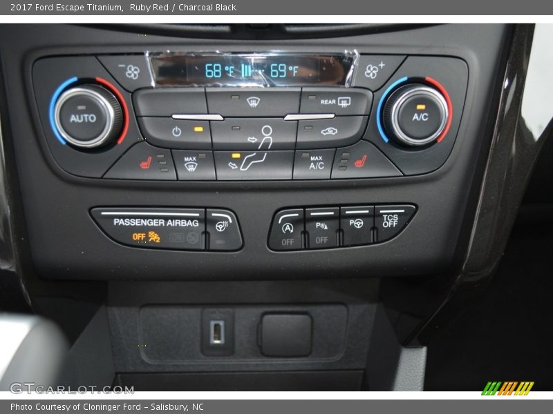 Ruby Red / Charcoal Black 2017 Ford Escape Titanium