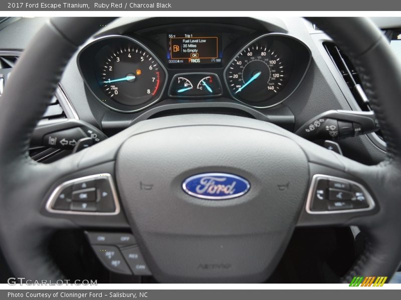 Ruby Red / Charcoal Black 2017 Ford Escape Titanium