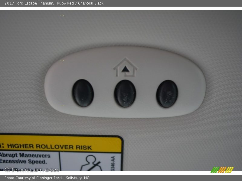Ruby Red / Charcoal Black 2017 Ford Escape Titanium