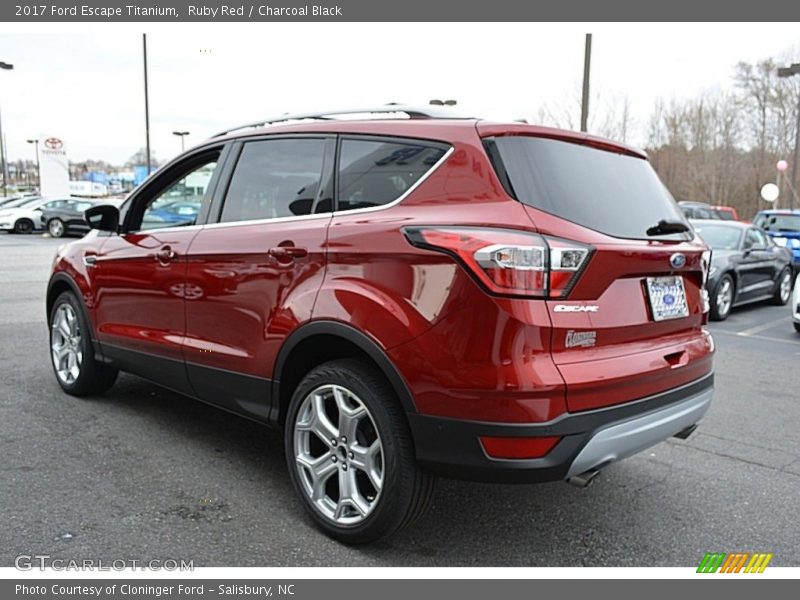 Ruby Red / Charcoal Black 2017 Ford Escape Titanium