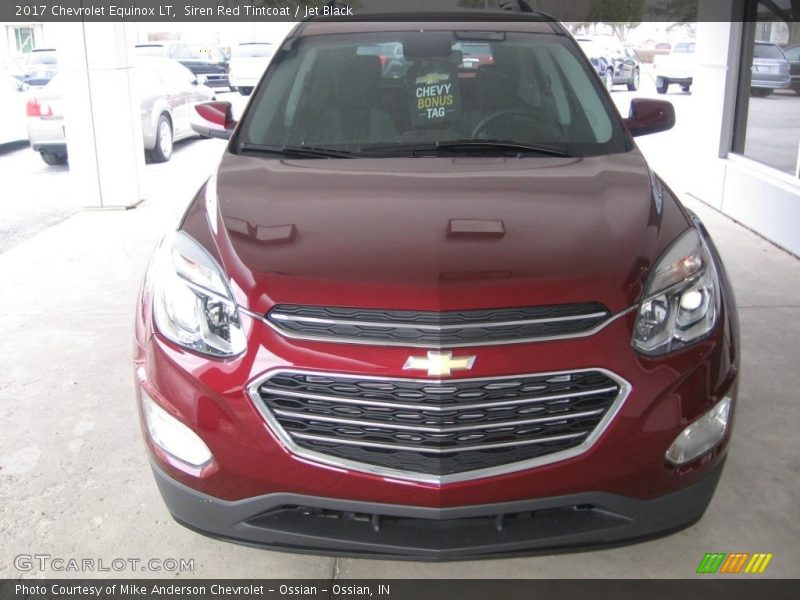 Siren Red Tintcoat / Jet Black 2017 Chevrolet Equinox LT