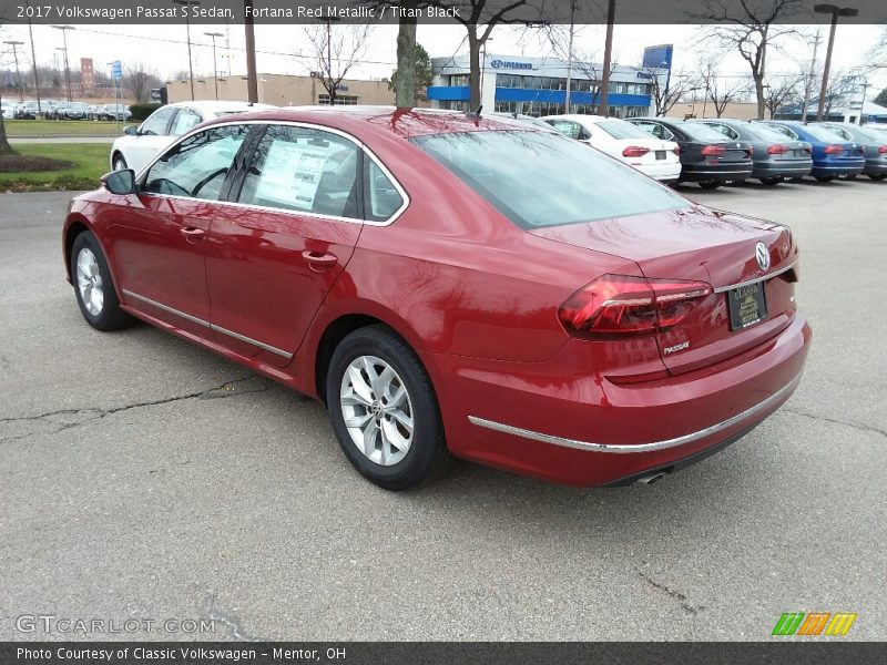 Fortana Red Metallic / Titan Black 2017 Volkswagen Passat S Sedan