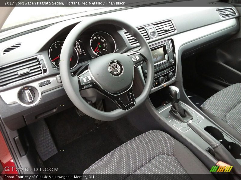  2017 Passat S Sedan Titan Black Interior