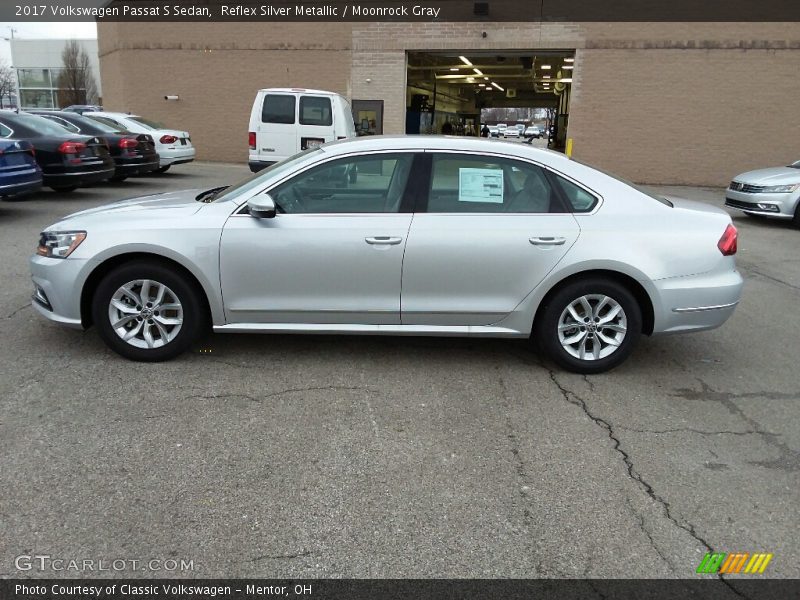Reflex Silver Metallic / Moonrock Gray 2017 Volkswagen Passat S Sedan