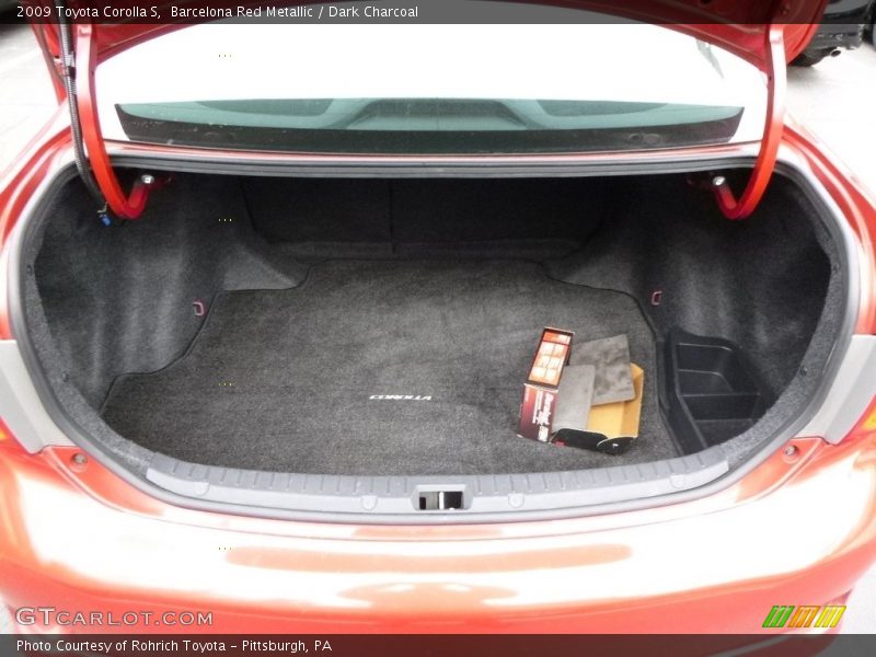Barcelona Red Metallic / Dark Charcoal 2009 Toyota Corolla S