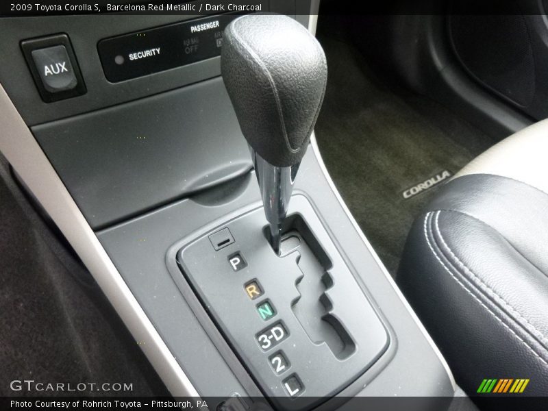 Barcelona Red Metallic / Dark Charcoal 2009 Toyota Corolla S