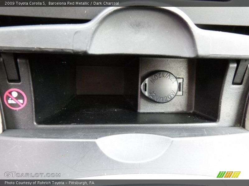 Barcelona Red Metallic / Dark Charcoal 2009 Toyota Corolla S