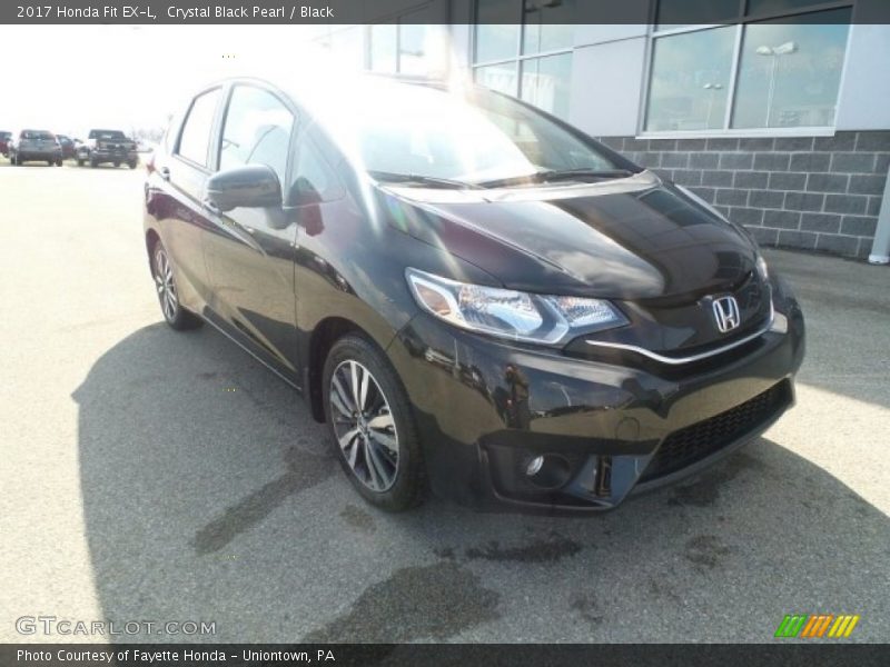 Crystal Black Pearl / Black 2017 Honda Fit EX-L