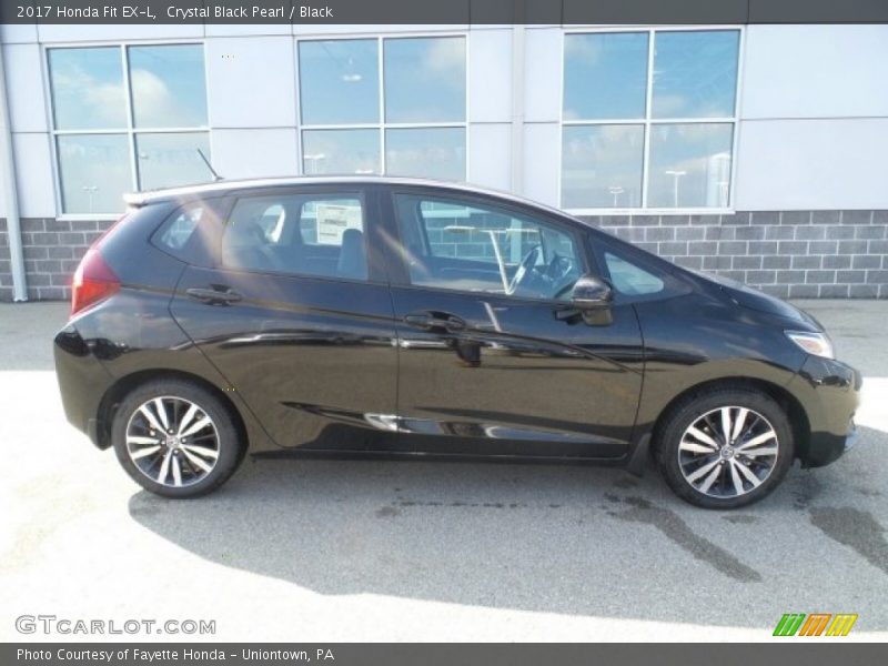 Crystal Black Pearl / Black 2017 Honda Fit EX-L