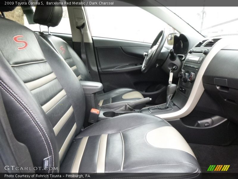 Barcelona Red Metallic / Dark Charcoal 2009 Toyota Corolla S