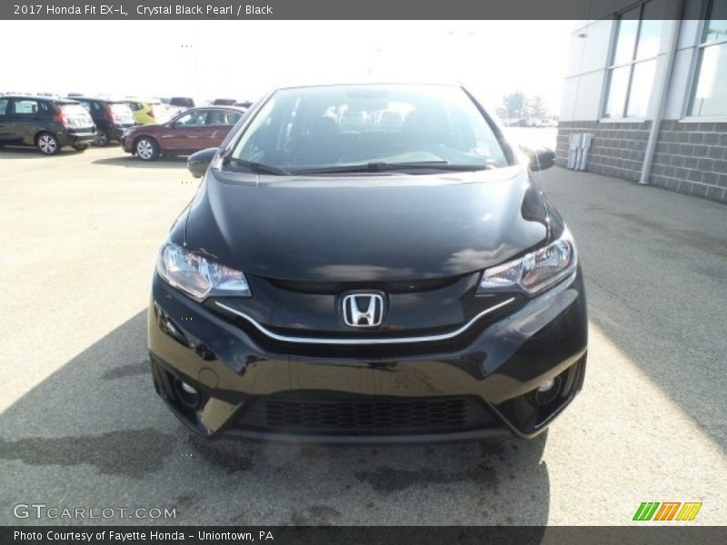 Crystal Black Pearl / Black 2017 Honda Fit EX-L