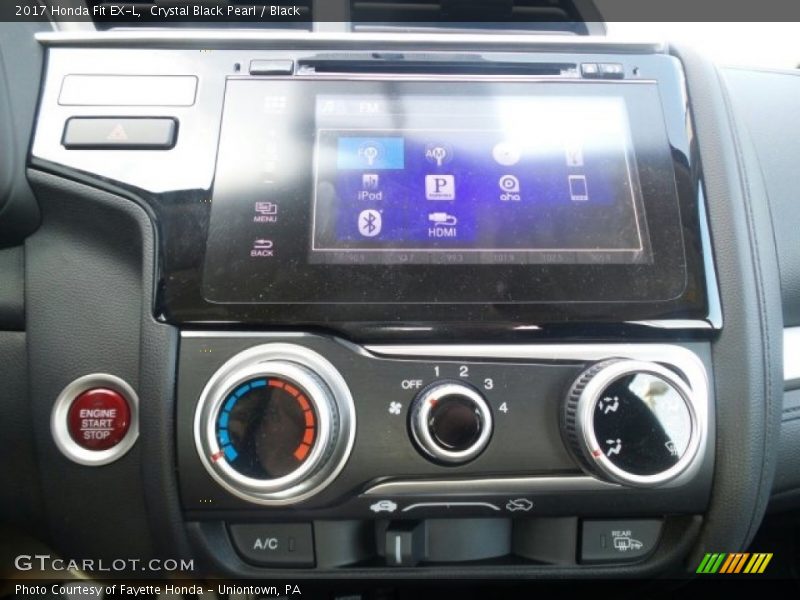 Crystal Black Pearl / Black 2017 Honda Fit EX-L