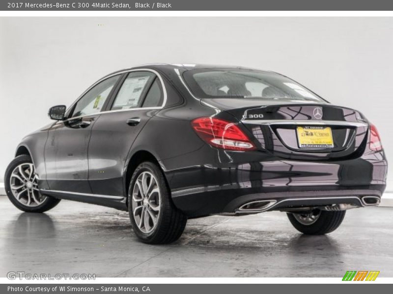 Black / Black 2017 Mercedes-Benz C 300 4Matic Sedan