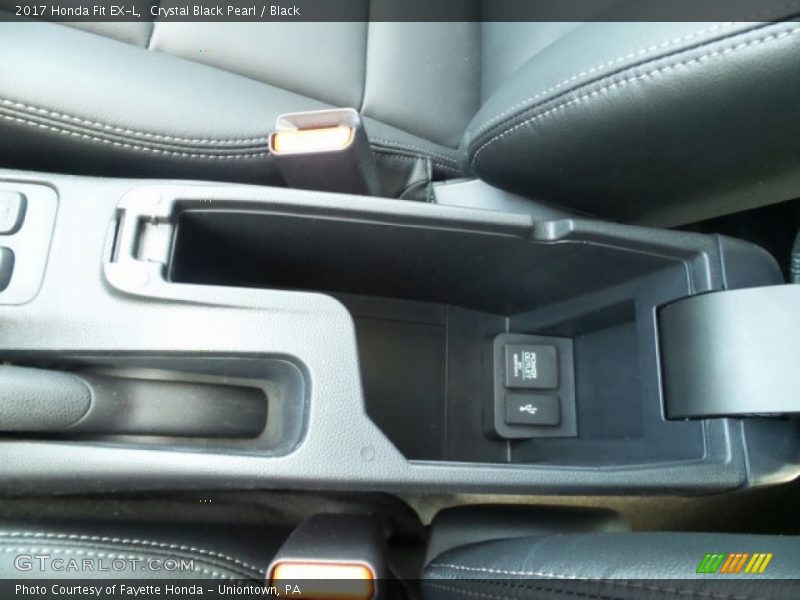 Crystal Black Pearl / Black 2017 Honda Fit EX-L