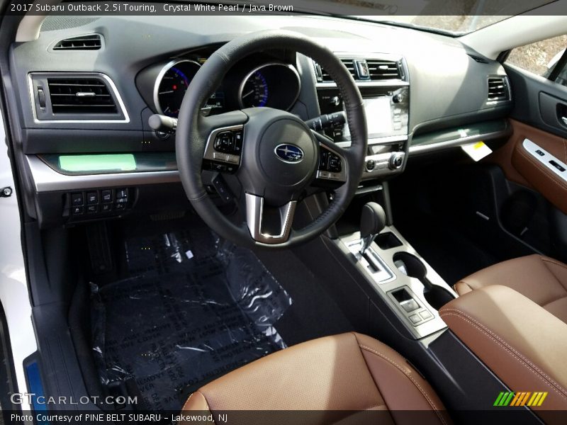  2017 Outback 2.5i Touring Java Brown Interior